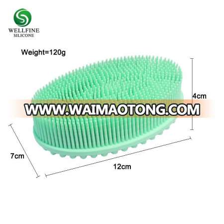 Scalp Massage Brush Soft Silicone Massage Baby Bath Shower Brush, Body Wash Bath Scrubber Bath Brush